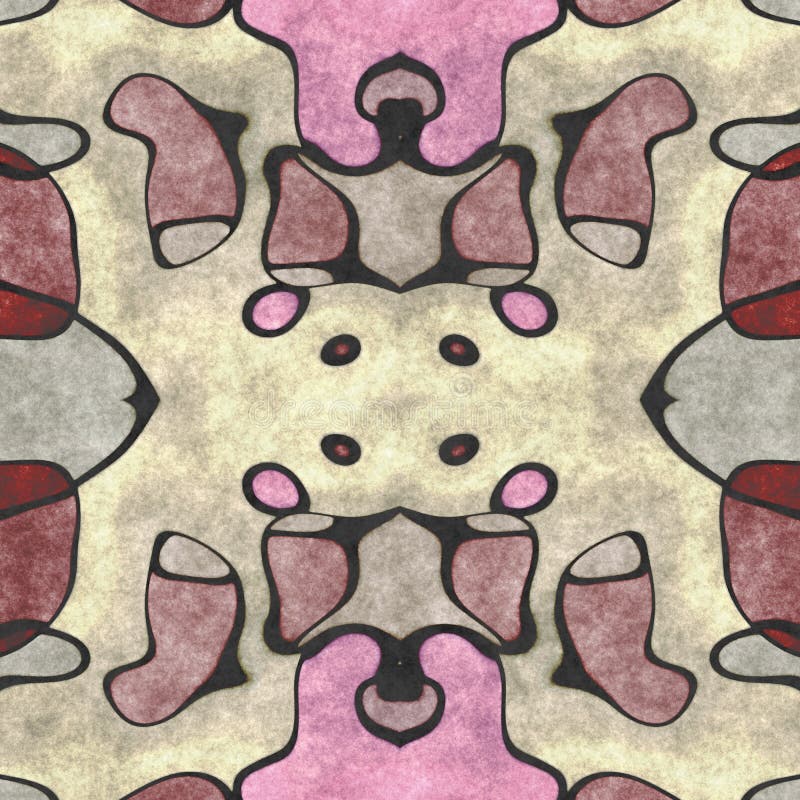 Décoration fleurie d'art de tissu Illustration de Digital cr?? e sans image de r? f? rence illustration libre de droits