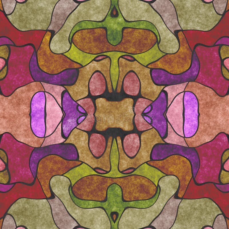 Décoration fleurie d'art de tissu Illustration de Digital cr?? e sans image de r? f? rence illustration de vecteur