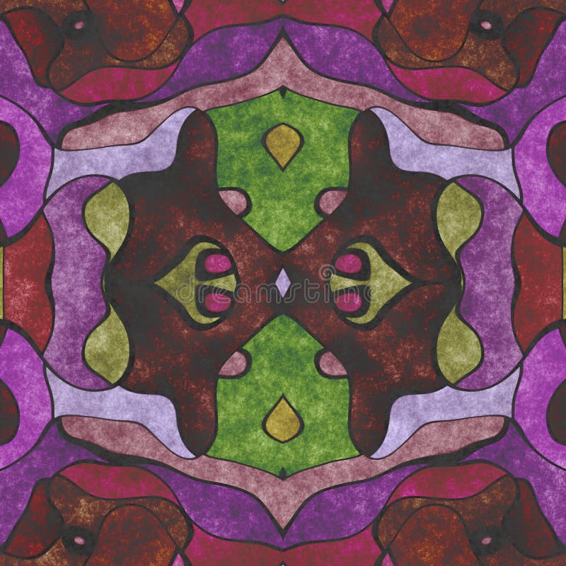 Décoration fleurie d'art de tissu Illustration de Digital cr?? e sans image de r? f? rence illustration libre de droits