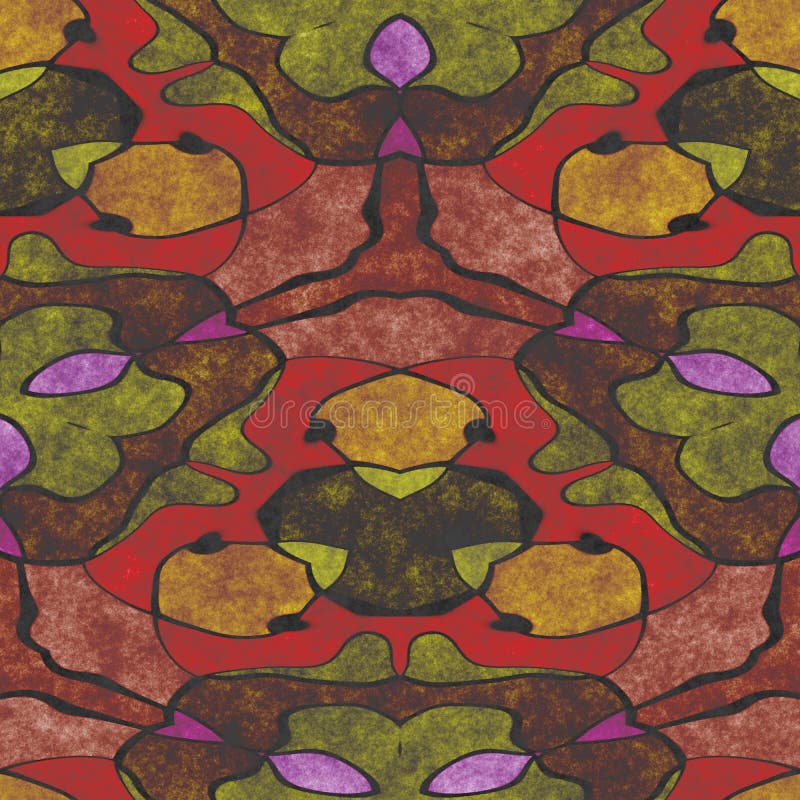 Décoration fleurie d'art de tissu Illustration de Digital cr?? e sans image de r? f? rence illustration libre de droits