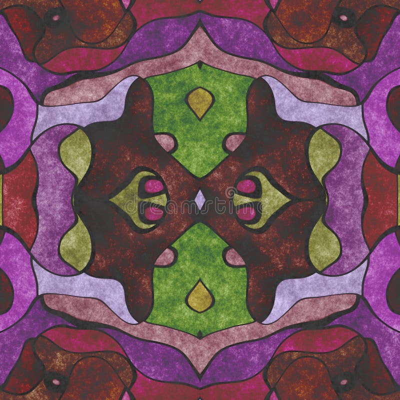 Décoration fleurie d'art de tissu Illustration de Digital cr?? e sans image de r? f? rence illustration libre de droits