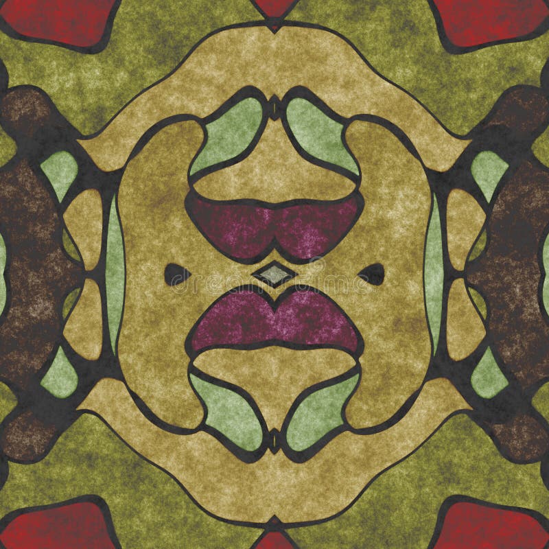 Décoration fleurie d'art de tissu Illustration de Digital cr?? e sans image de r? f? rence illustration libre de droits
