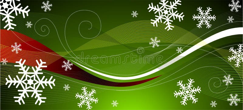 Décoration verte de Noël illustration stock Décoration verte de Noël illustration stock