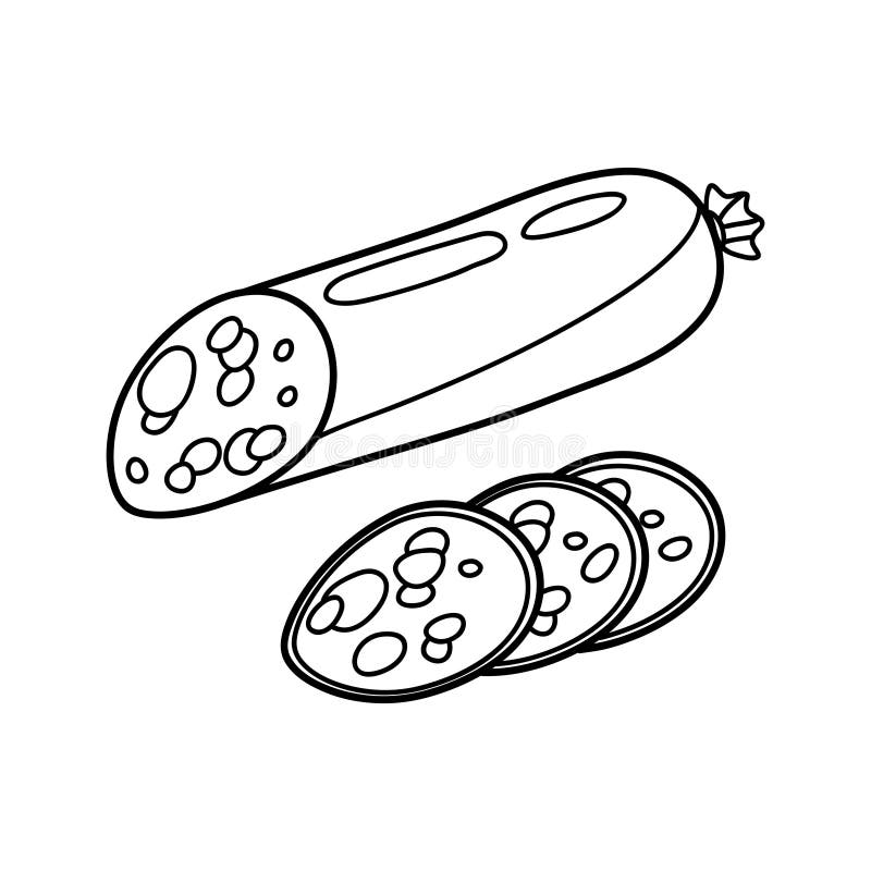 Dessin saucisson sec