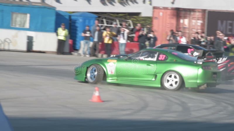 Défi de dérive de voiture banque de vidéos