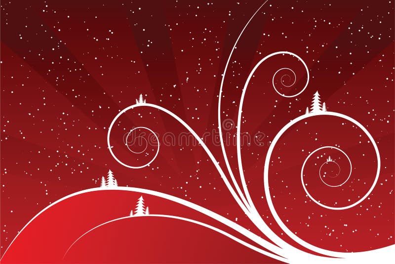 Rouleaux d'hiver abstraits illustration libre de droits