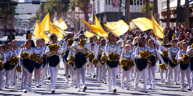 Las Vegas, Nevada - January 21, 2013: Youngsters march in the Martin Luther King Day parade as America inaugurates President Barack Obama for a second term. Photo taken Jan. 21, 2013. Las Vegas, Nevada - January 21, 2013: Youngsters march in the Martin Luther King Day parade as America inaugurates President Barack Obama for a second term. Photo taken Jan. 21, 2013.