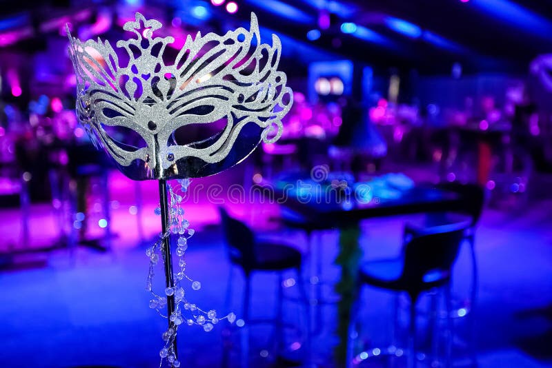 Déguisez le masque au dîner d'entreprise d'événement ou de gala images stock Déguisez le masque au dîner d'entreprise d'événement ou de gala images stock