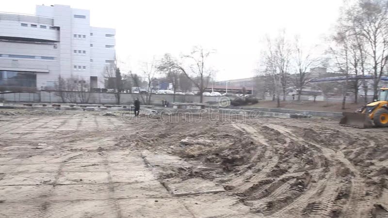 Démantèlement du monument dniepr ukraine meteor banque de vidéos