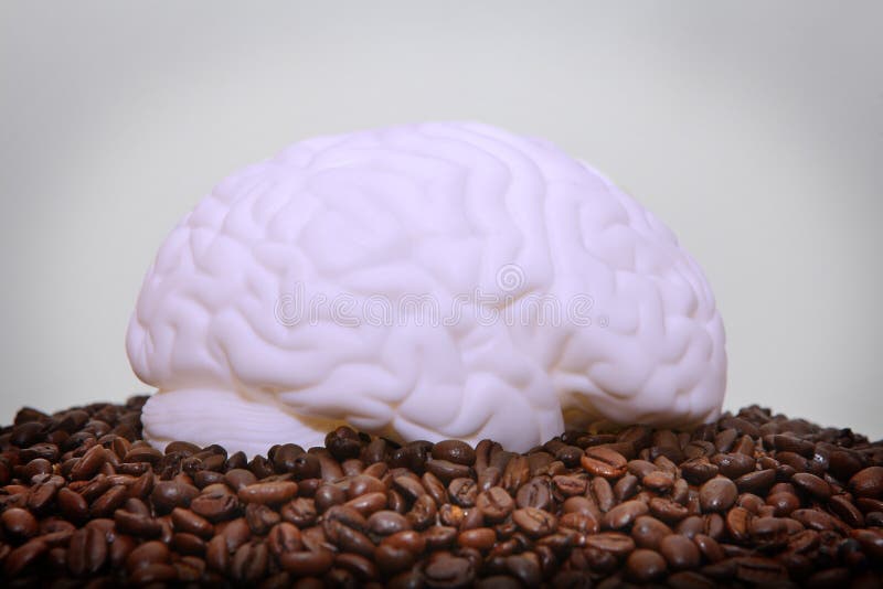 Dépendance de caféine d'esprit humain images libres de droits Dépendance de caféine d'esprit humain images libres de droits