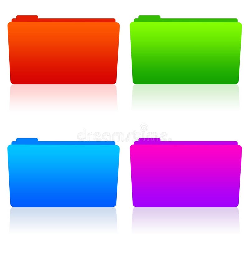 Office folders in different colors (resolution is high enough for the folders to be used separately). Office folders in different colors (resolution is high enough for the folders to be used separately)