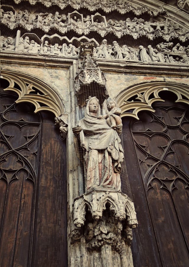 Détail de cathédrale de St Maria, Augsbourg images libres de droits Détail de cathédrale de St Maria, Augsbourg images libres de droits