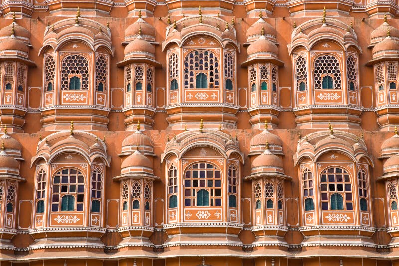 Détail du palais des vents, Jaipur photographie stock libre de droits Détail du palais des vents, Jaipur photographie stock libre de droits