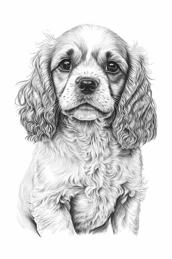 Experience the endearing world of Spaniel dogs with our detailed sketch coloring page. Unleash creativity and relax through canine artistry. Experience the endearing world of Spaniel dogs with our detailed sketch coloring page. Unleash creativity and relax through canine artistry.