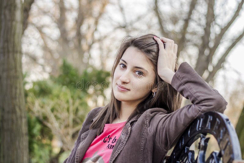 Détente de fille images libres de droits Détente de fille images libres de droits