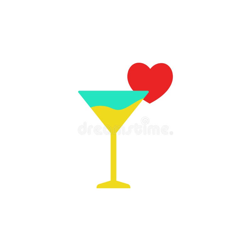 Día de San Valentín, icono de martini Elemento del icono del día de San Valentín de la web para los apps móviles del concepto y d libre illustration Día de San Valentín, icono de martini Elemento del icono del día de San Valentín de la web para los apps móviles del concepto y d libre illustration