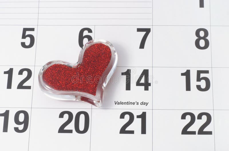 Día de tarjeta del día de San Valentín del 14 de febrero