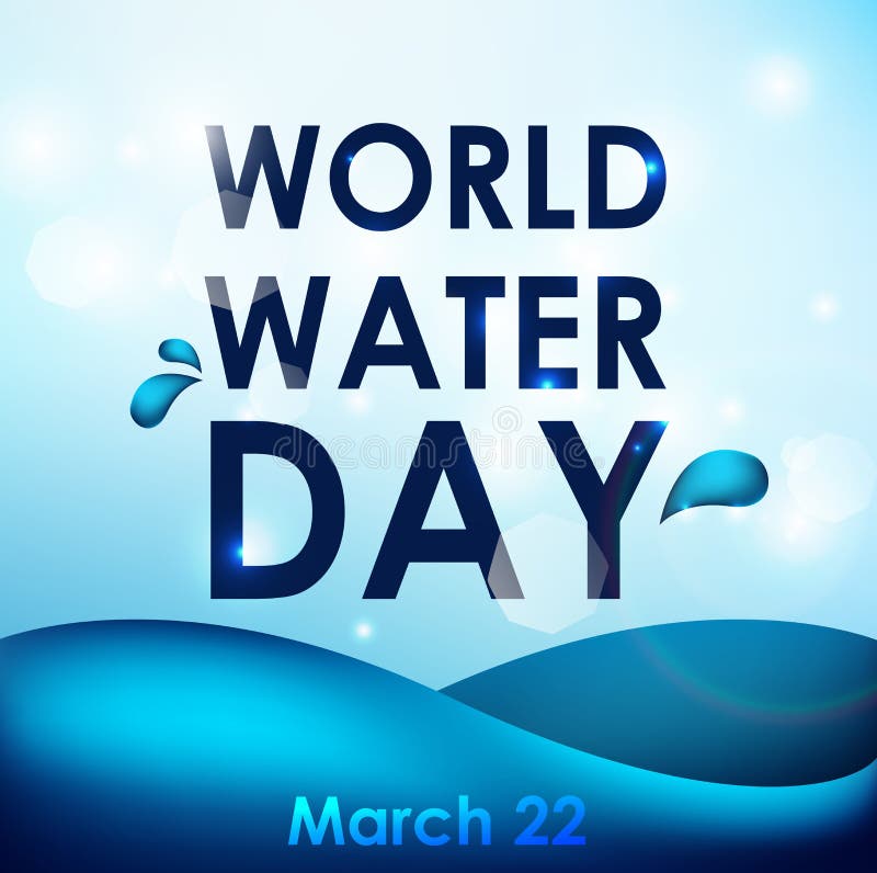 Día del agua del mundo libre illustration Día del agua del mundo libre illustration