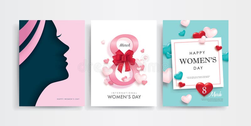 Día feliz del ` s de las mujeres stock de ilustración Día feliz del ` s de las mujeres stock de ilustración