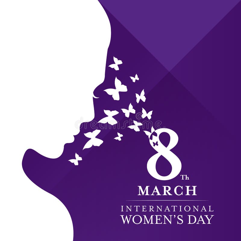 Día internacional del ` s de las mujeres con la señora blanca de las mujeres de la cara
