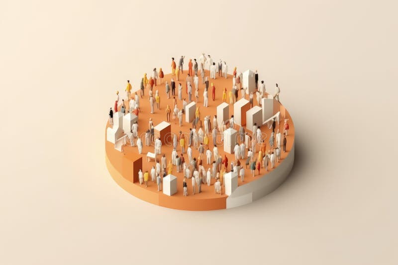 Día mundial de la población. importancia de comprender las tendencias demográficas mundiales y sus consecuencias demográficas stock de ilustración
