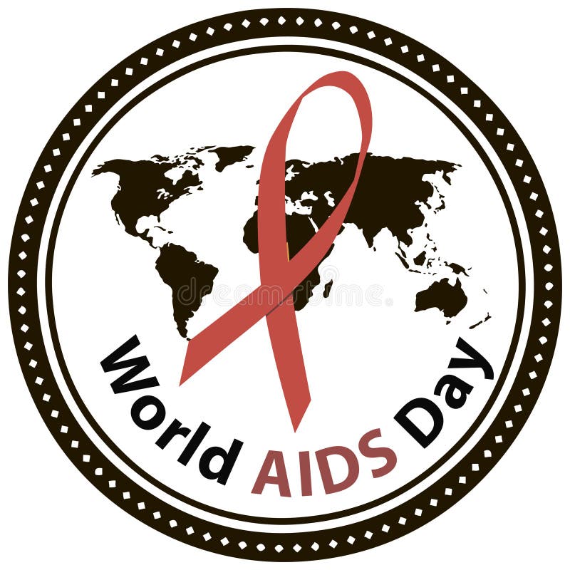 Symbol of World AIDS Day, December 1. Vector illustration. Symbol of World AIDS Day, December 1. Vector illustration.