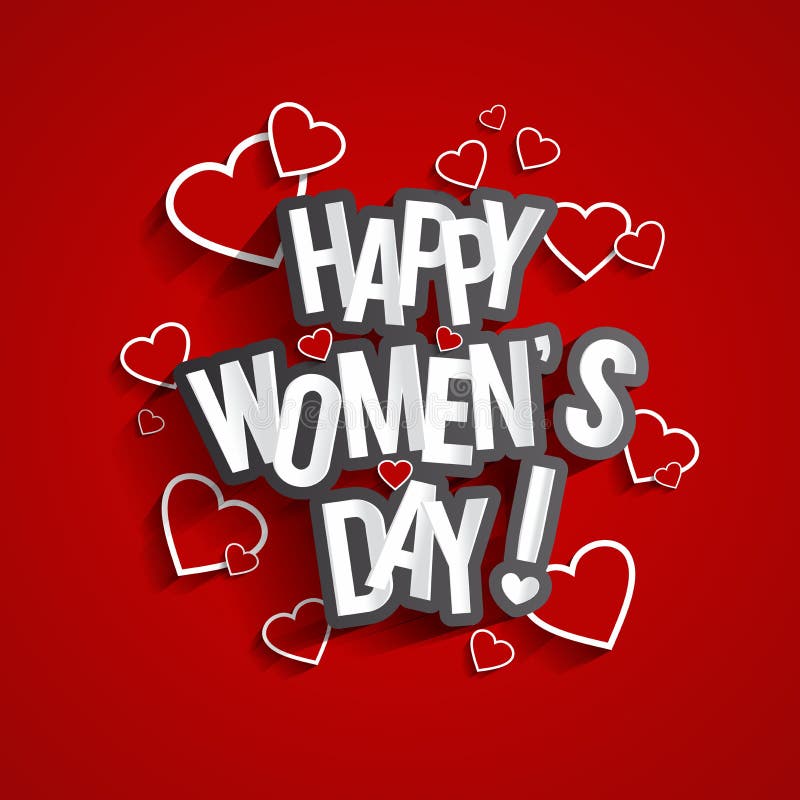 Día para mujer feliz stock de ilustración Día para mujer feliz stock de ilustración