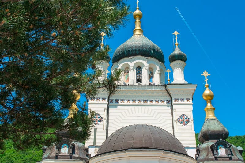 Dôme d'église de Foros en Crimée Ukraine images stock Dôme d'église de Foros en Crimée Ukraine images stock