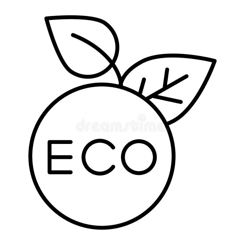 Dünne Linie Ikone Eco-Aufklebers Eco-Zeichen-Vektorillustration lokalisiert auf Weiß Aufkleberentwurfs-Artdesign der Ökologie run vektor abbildung Dünne Linie Ikone Eco-Aufklebers Eco-Zeichen-Vektorillustration lokalisiert auf Weiß Aufkleberentwurfs-Artdesign der Ökologie run vektor abbildung