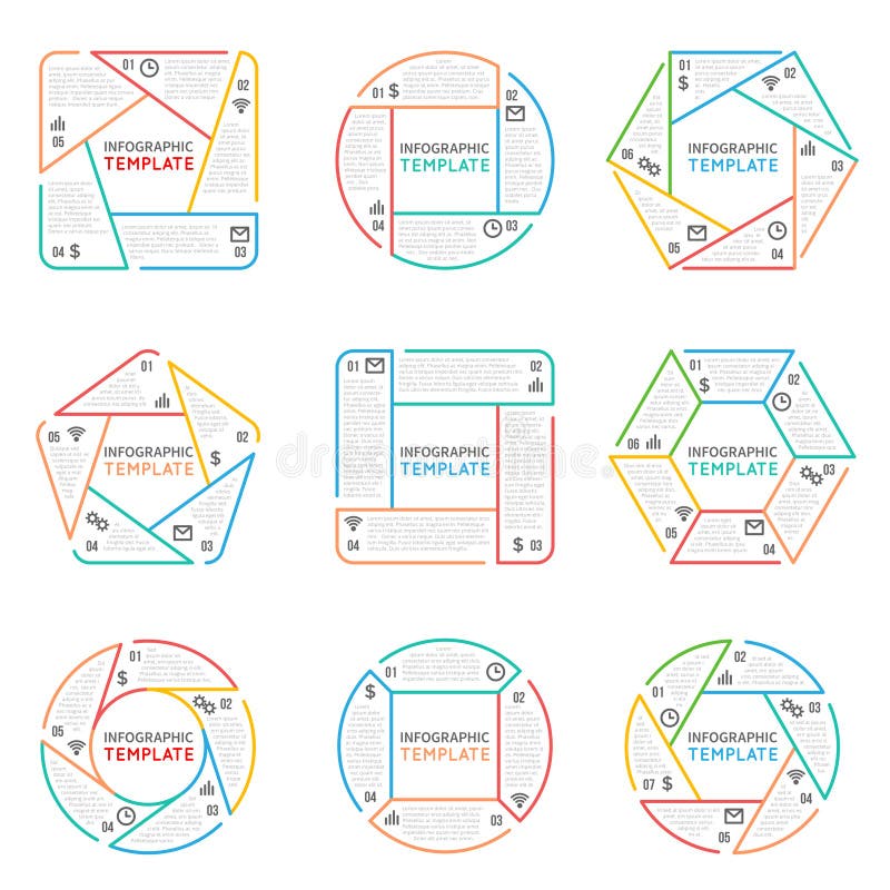 Dünne Linie infographics Vektorelemente für Geschäftsdarstellung mit Wahlen zerteilt Schritte und Prozesse lizenzfreie abbildung Dünne Linie infographics Vektorelemente für Geschäftsdarstellung mit Wahlen zerteilt Schritte und Prozesse lizenzfreie abbildung