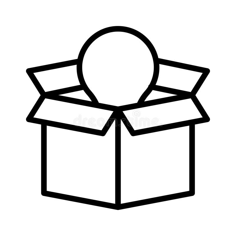 Dünne Linie Vektorikone der Idee. Ideenvektorikone Elemente für bewegliche Konzept und Netz apps Dünne Linie Ikonen für Websitedesign und Entwicklung, APP-Entwicklung Erstklassiger Satz