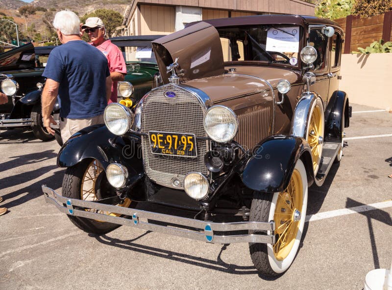 Dębnika Ford 1929 Luksusowy Grodzki sedan obraz stock Dębnika Ford 1929 Luksusowy Grodzki sedan obraz stock