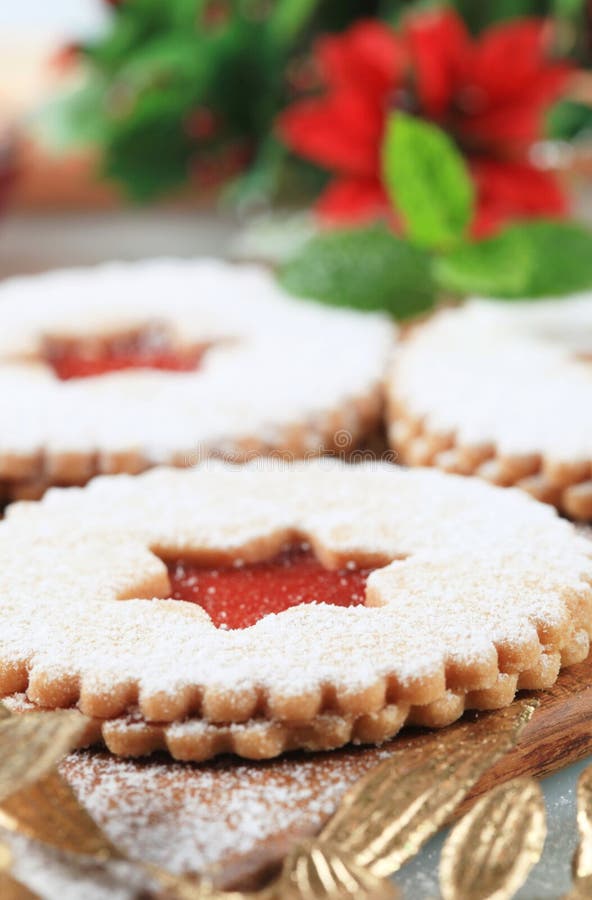 Dżemu shortbread ciastka obrazy royalty free