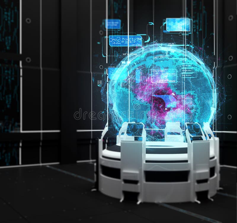 3d回报 科学的研究 未来和技术 库存照片