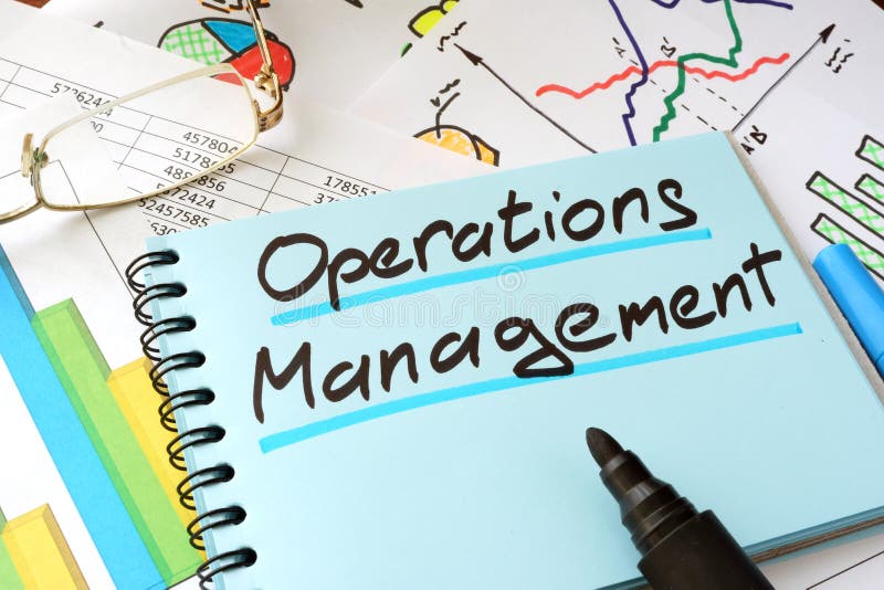 Operations Management written on a notepad sheet. Operations Management written on a notepad sheet.