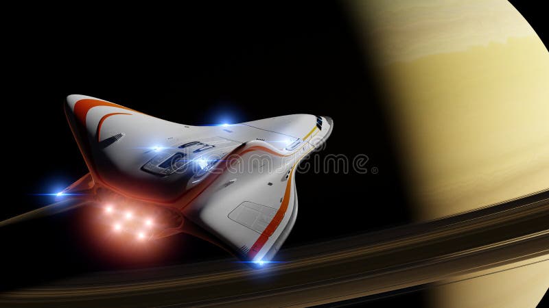 Artist`s impression of a futuristic space ship, conceptual starship reaching the red planet Mars, science fiction scene. Artist`s impression of a futuristic space ship, conceptual starship reaching the red planet Mars, science fiction scene