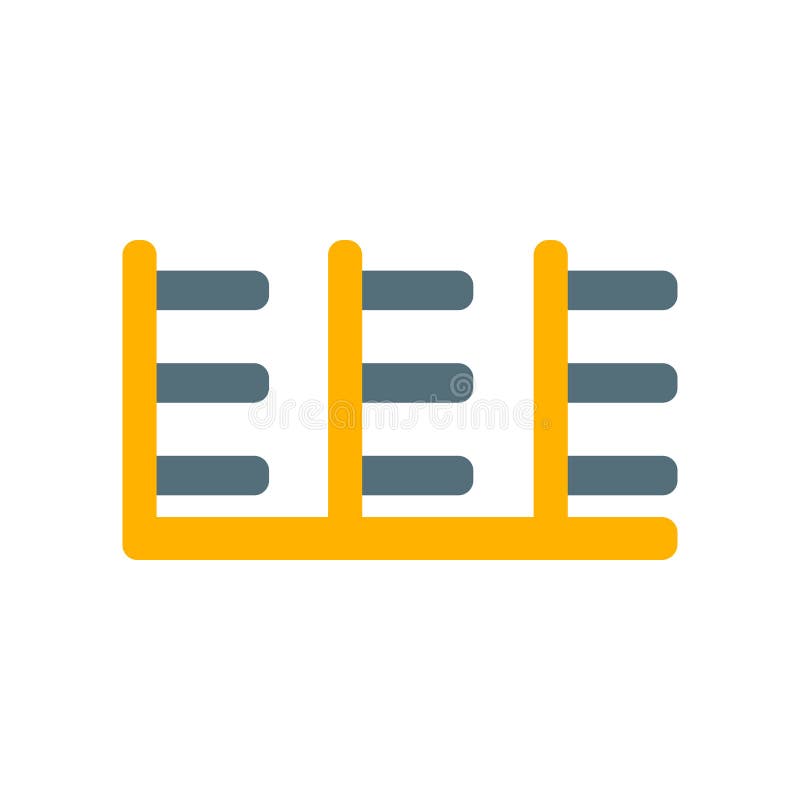 Rack Icon Vector Sign and Symbol Isolated on White Background, Rack