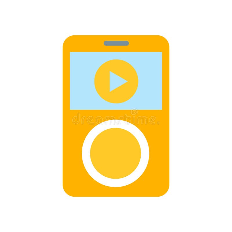 Ipod Icon Vector Sign and Symbol Isolated on White Background, Ipod Logo Concept Ilustración del