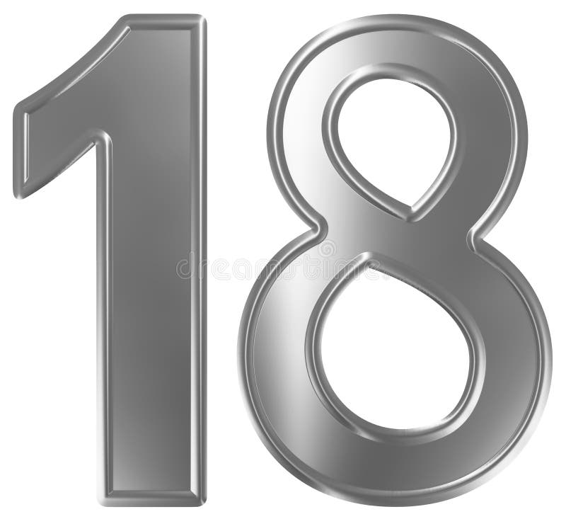 Картинка цифра 18 красивая