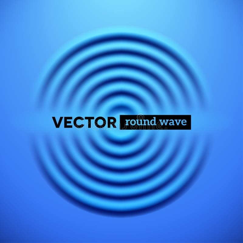 Fundo abstrato com ondas onduladas azuis ilustração stock