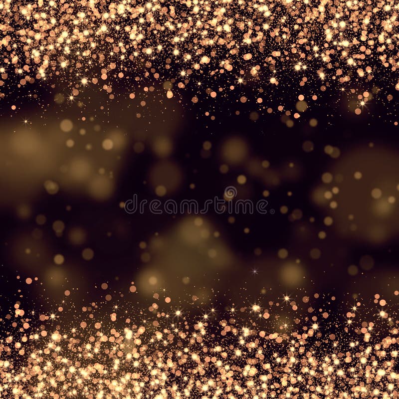 Gold glittering bokeh abstract background. Gold glittering bokeh abstract background