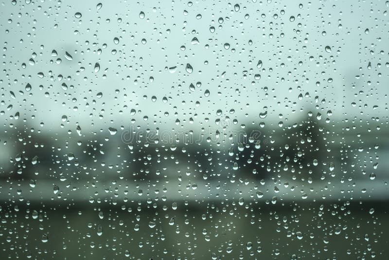 Rain water drops in a window. Rain water drops in a window