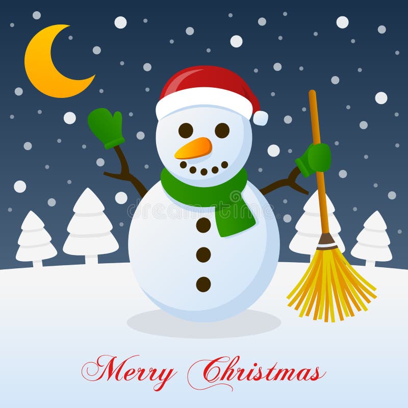 E assim este é Natal - boneco de neve feliz ilustração royalty free E assim este é Natal - boneco de neve feliz ilustração royalty free