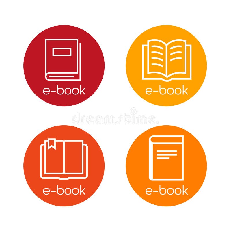 E-book Icons vector illustration