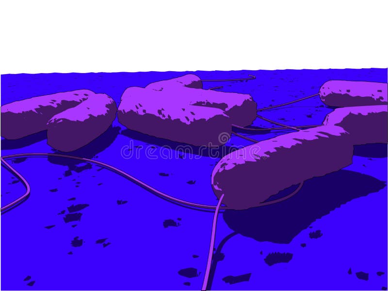 E-coli bacteria stock illustration