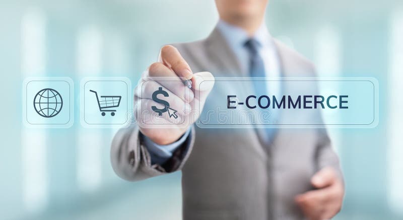 E-commerce Online Shopping Marketing numérique et concept de technologie commerciale commerciale images libres de droits E-commerce Online Shopping Marketing numérique et concept de technologie commerciale commerciale images libres de droits