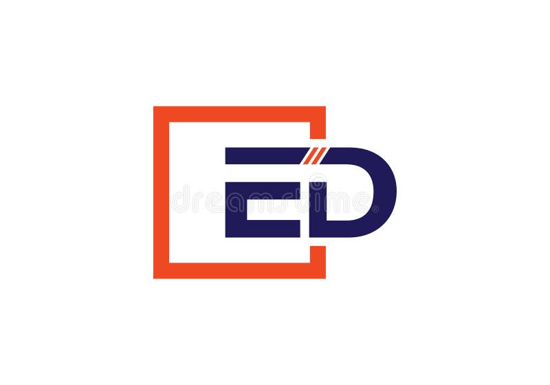E D Initial Letter Logo Design Vector Template, Graphic Alphabet Symbol ...