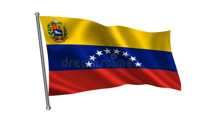 E En serie av `-flaggor av världen ` Landet - Venezuela flagga vektor illustrationer E En serie av `-flaggor av världen ` Landet - Venezuela flagga vektor illustrationer