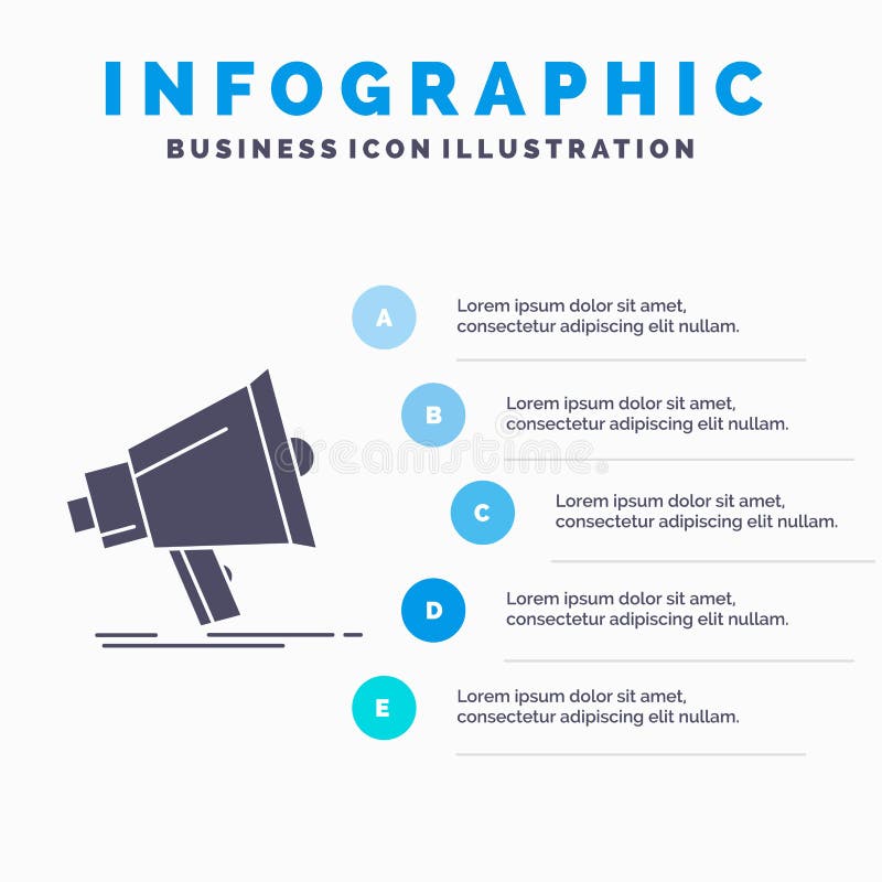 E GLyph Grijs pictogram met Blauw vector illustratie E GLyph Grijs pictogram met Blauw vector illustratie
