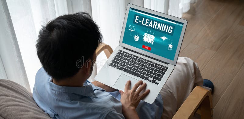 E-learning website with modish sofware for student to study on the internet.